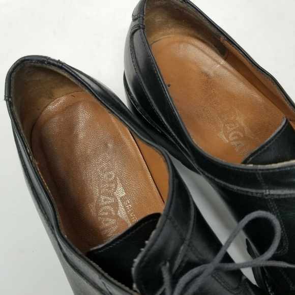 Salvatore Ferragamo Leather Lace Up Derby Oxford - Picture 6 of 8